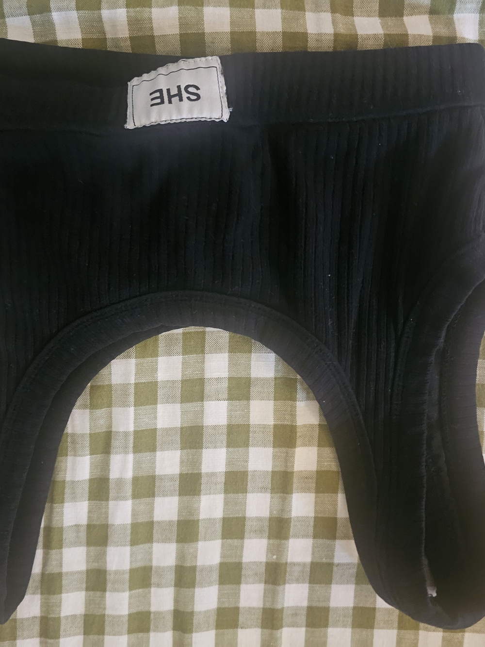 Darc Sport Black Ribbed Sports Bra